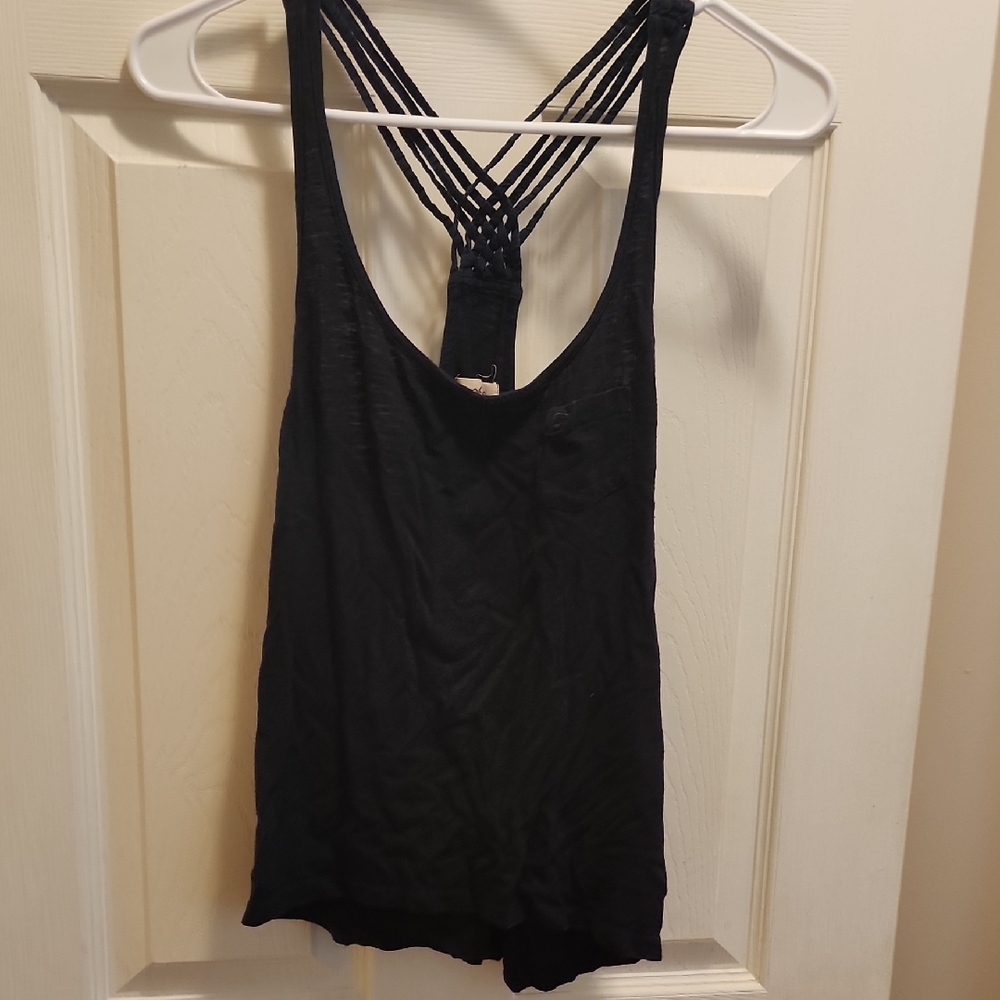 Hollister Black Strappy Tank Top